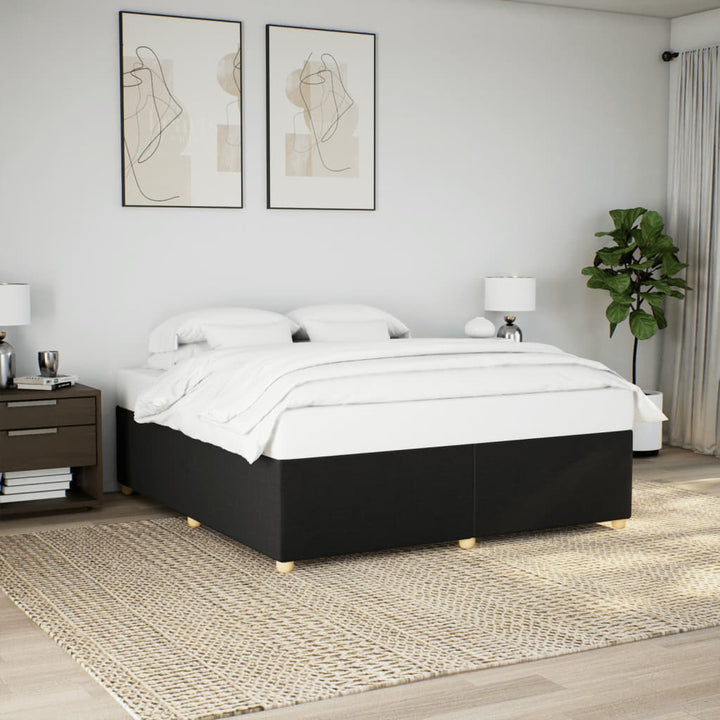 sengeramme uden madras 180x200 cm stof sort