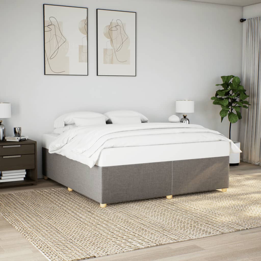 sengeramme uden madras 180x200 cm stof gråbrun