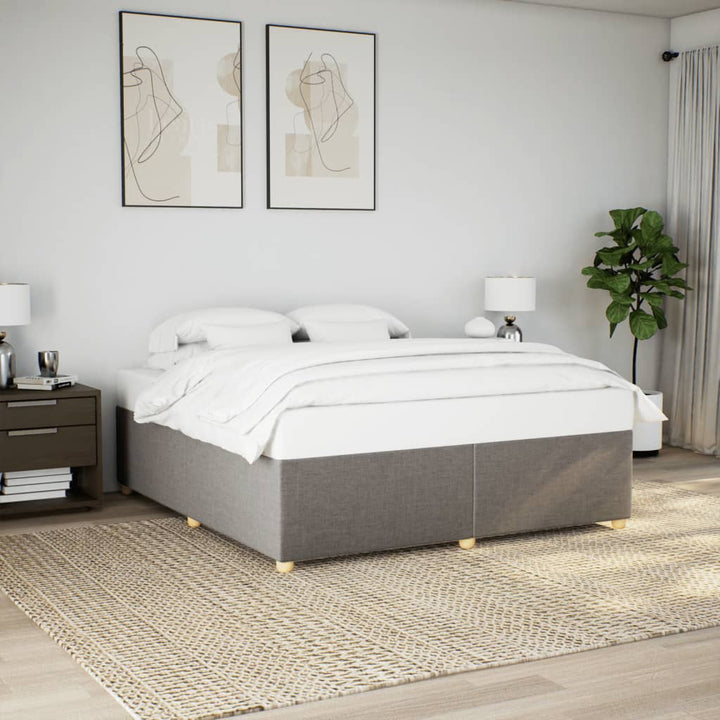 sengeramme uden madras 180x200 cm stof gråbrun