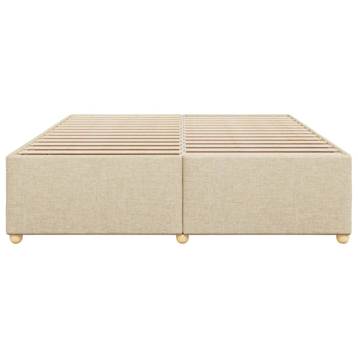 sengeramme uden madras 180x200 cm stof cremefarvet
