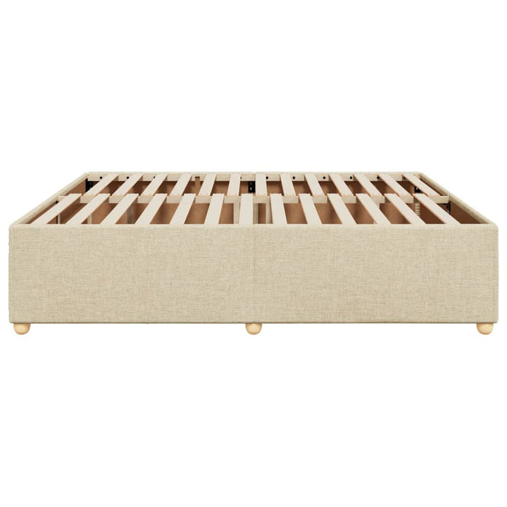 sengeramme uden madras 180x200 cm stof cremefarvet
