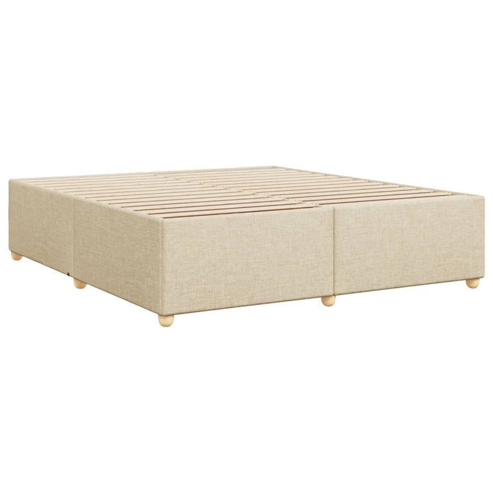 sengeramme uden madras 180x200 cm stof cremefarvet