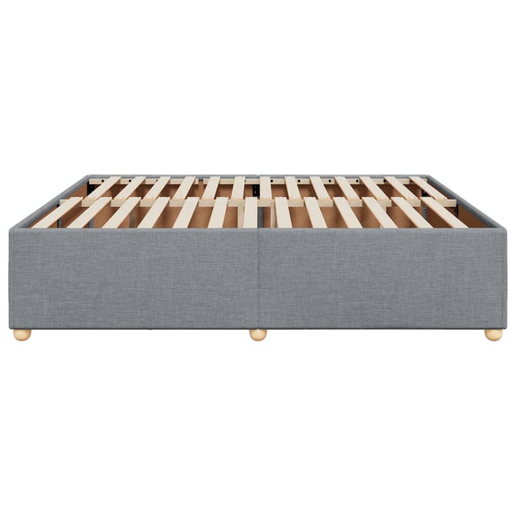 sengeramme uden madras 200x200 cm stof lysegrå