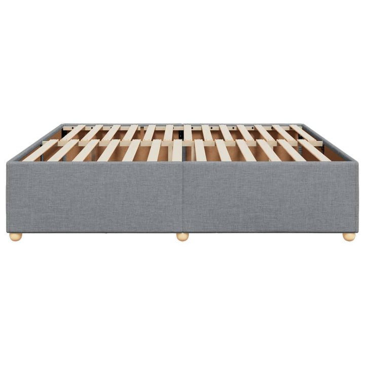sengeramme uden madras 200x200 cm stof lysegrå