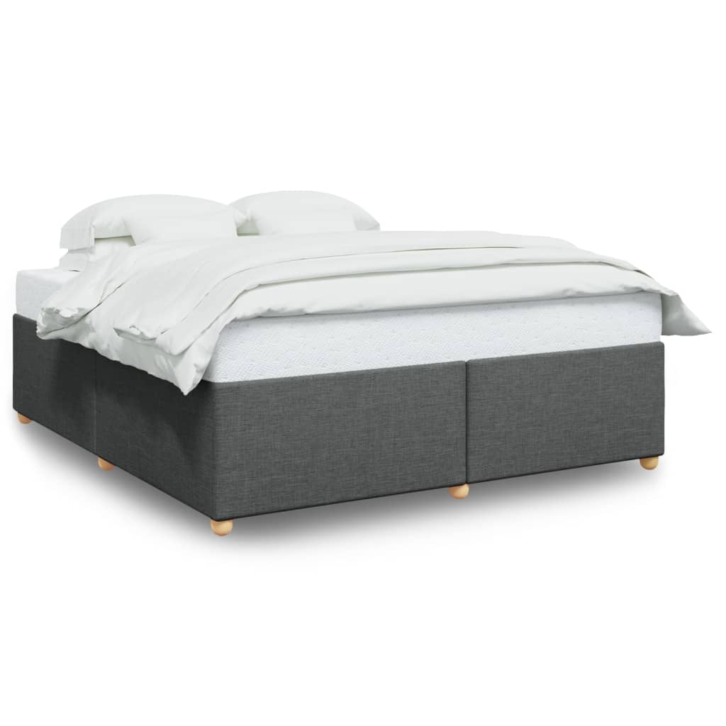 sengeramme uden madras 200x200 cm stof mørkegrå