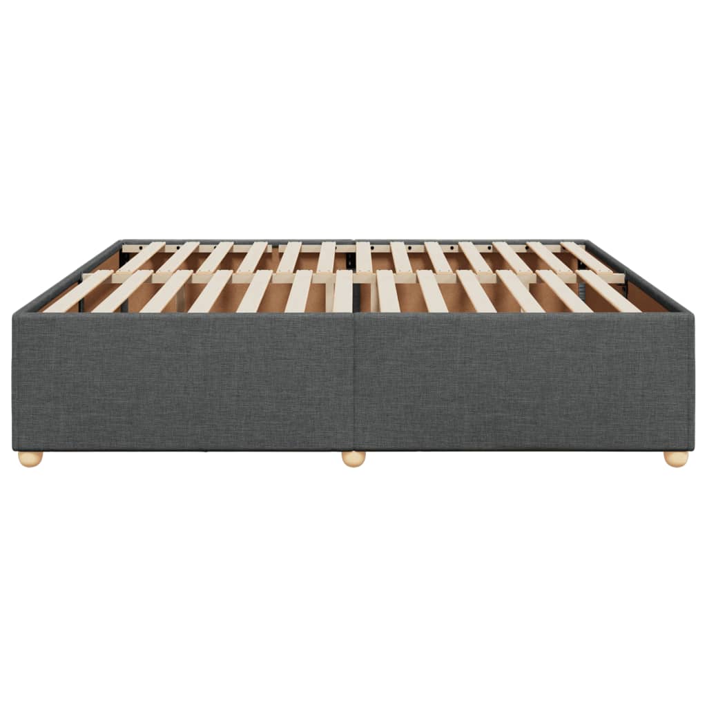sengeramme uden madras 200x200 cm stof mørkegrå