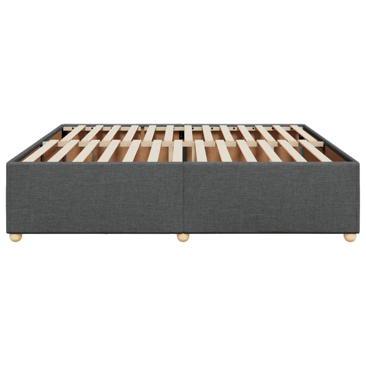 sengeramme uden madras 200x200 cm stof mørkegrå