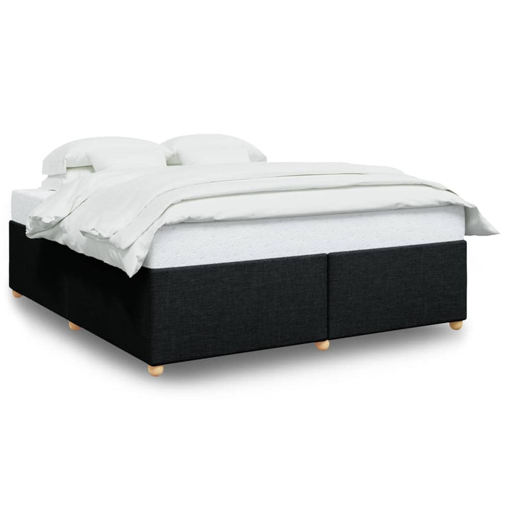 sengeramme uden madras 200x200 cm stof sort