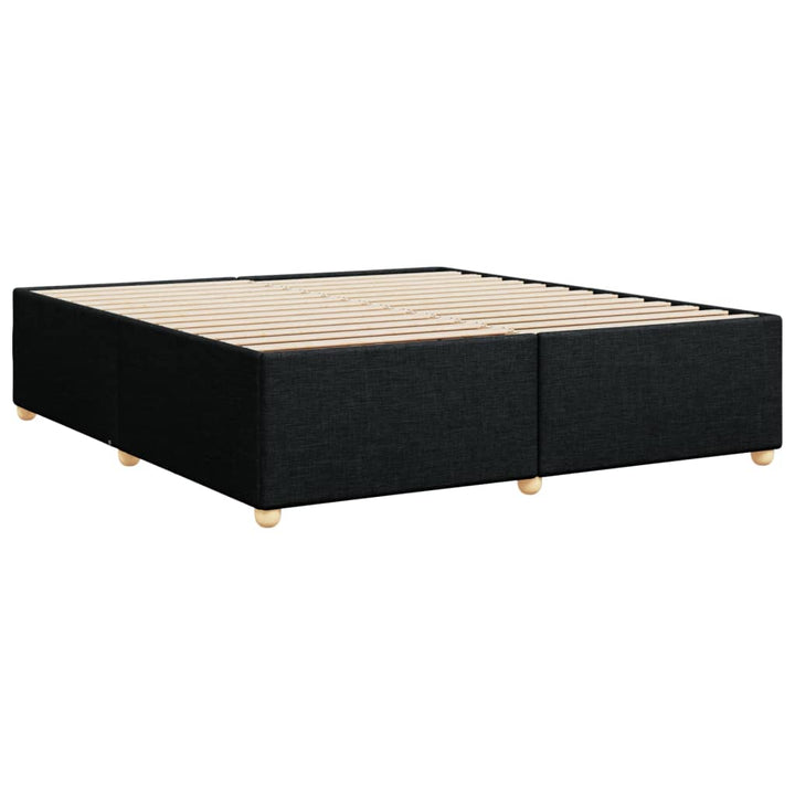 sengeramme uden madras 200x200 cm stof sort