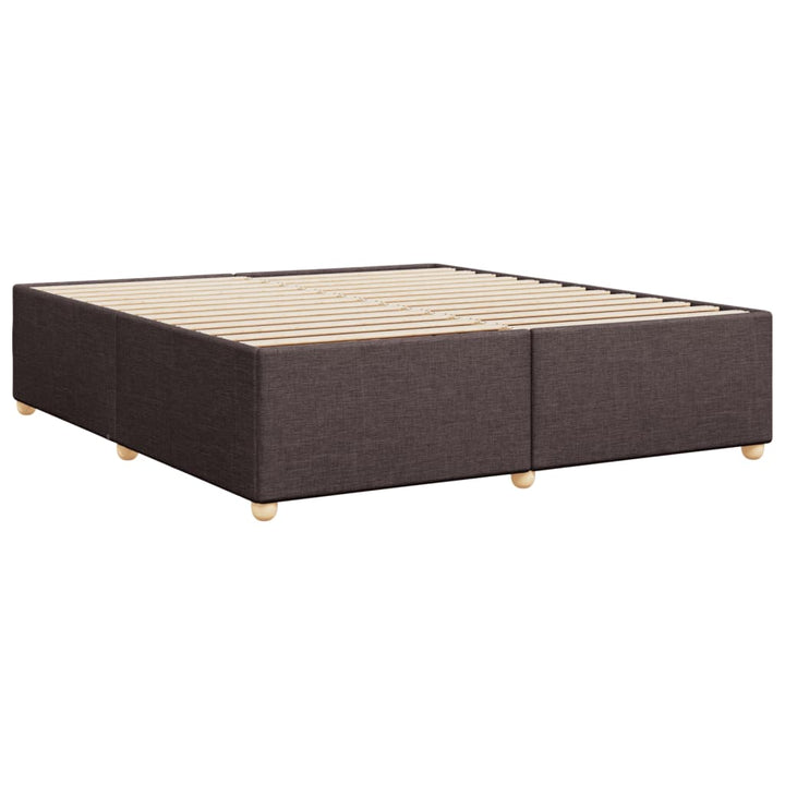 sengeramme uden madras 200x200 cm stof mørkebrun