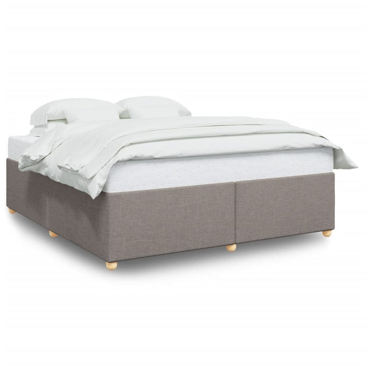 sengeramme uden madras 200x200 cm stof gråbrun