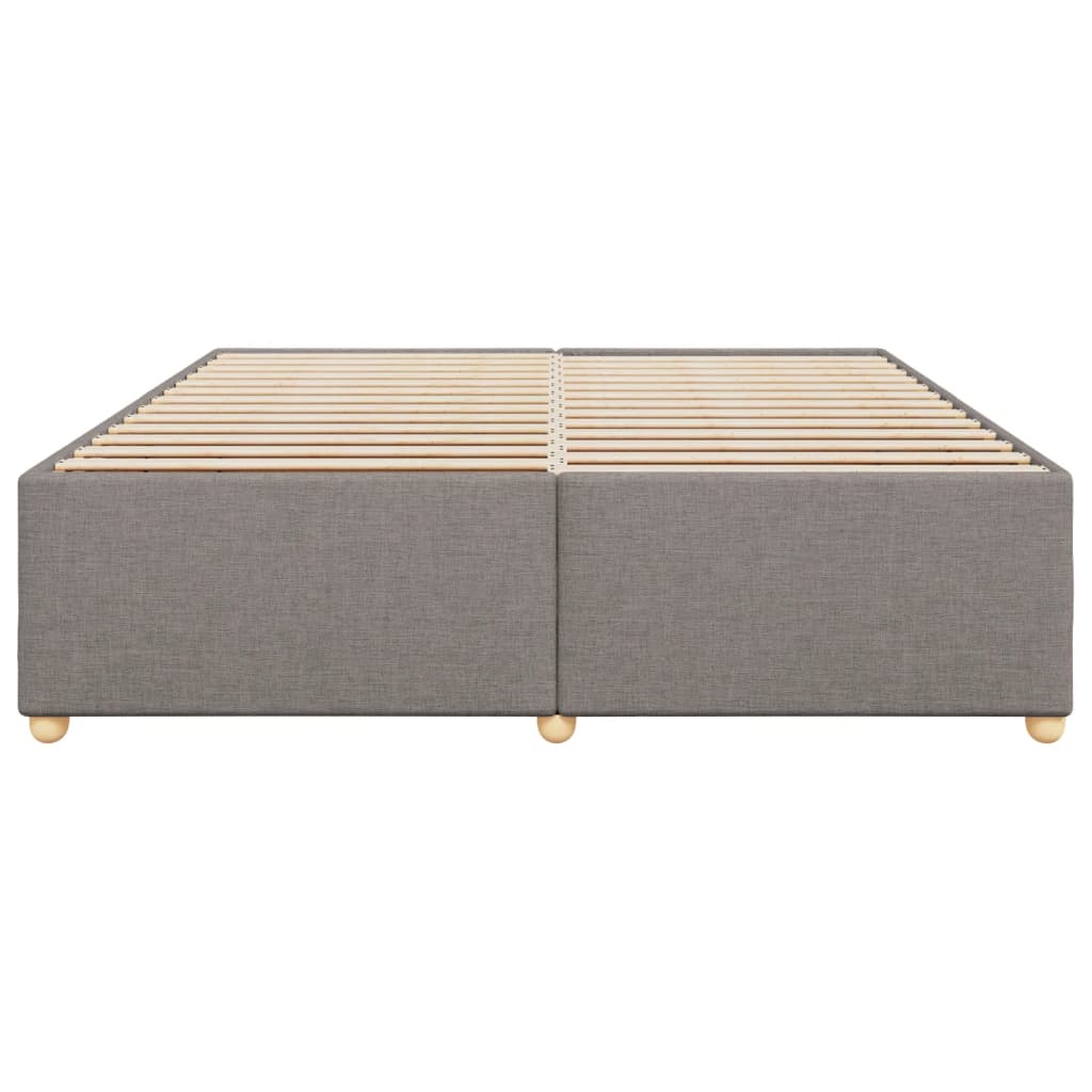 sengeramme uden madras 200x200 cm stof gråbrun