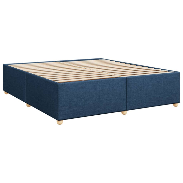 sengeramme uden madras 200x200 cm stof blå