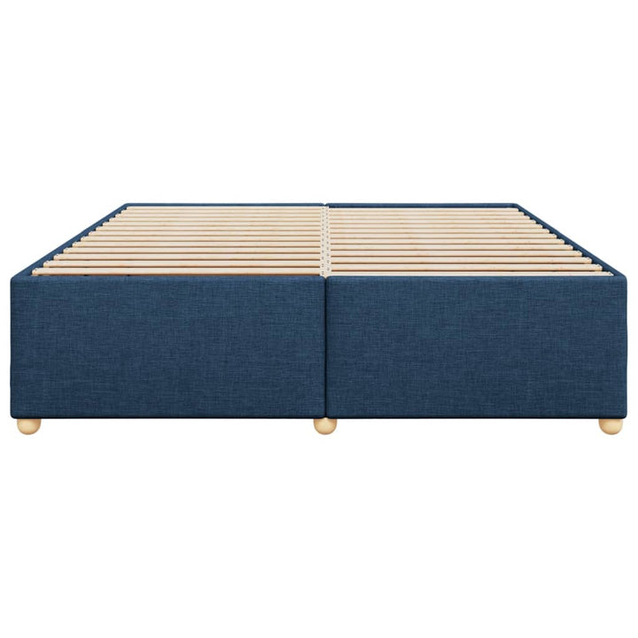 sengeramme uden madras 200x200 cm stof blå