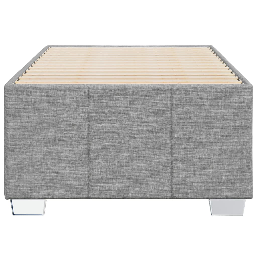 Sengeramme uden madras Lysegrå 80x200 cm Stof