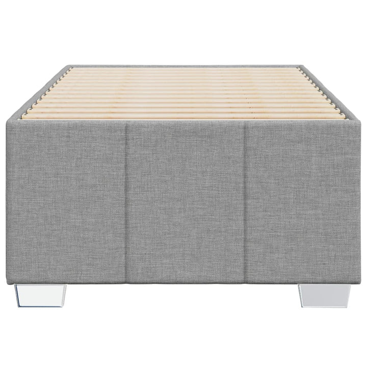 Sengeramme uden madras Lysegrå 80x200 cm Stof