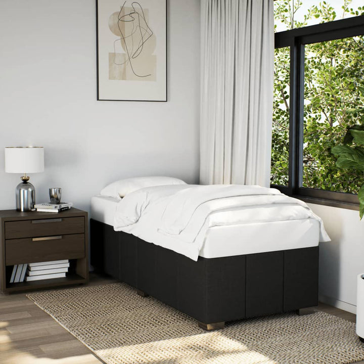 sengeramme uden madras 80x200 cm stof sort