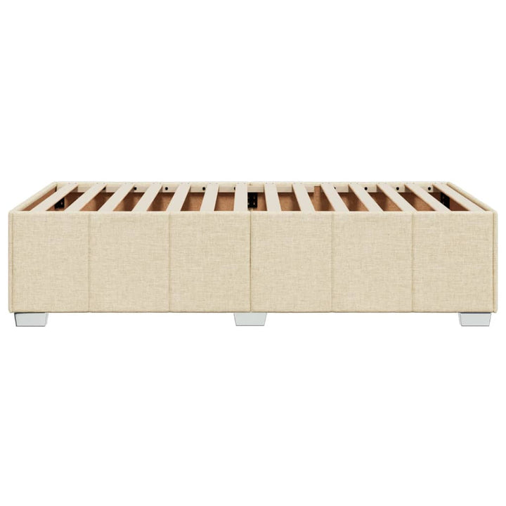 sengeramme uden madras 80x200 cm stof cremefarvet
