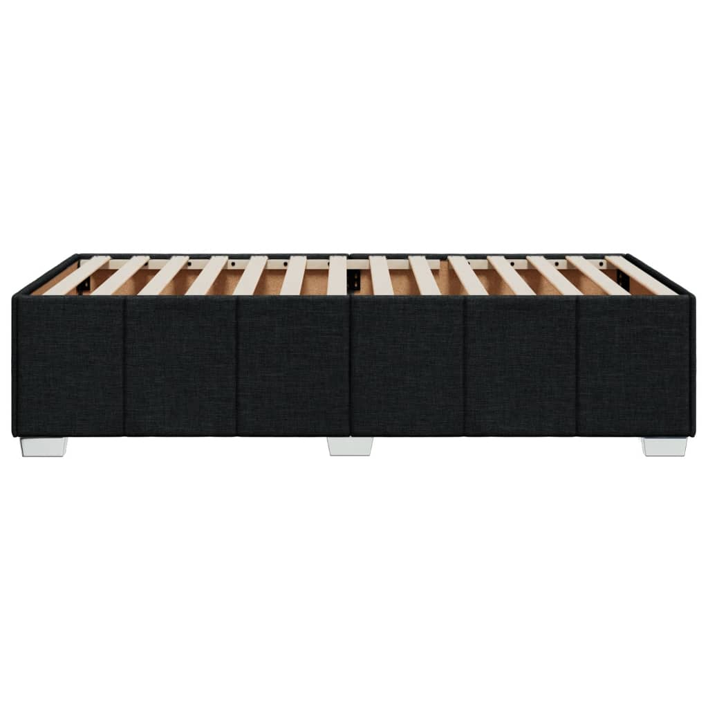 sengeramme uden madras 90x190 cm stof sort