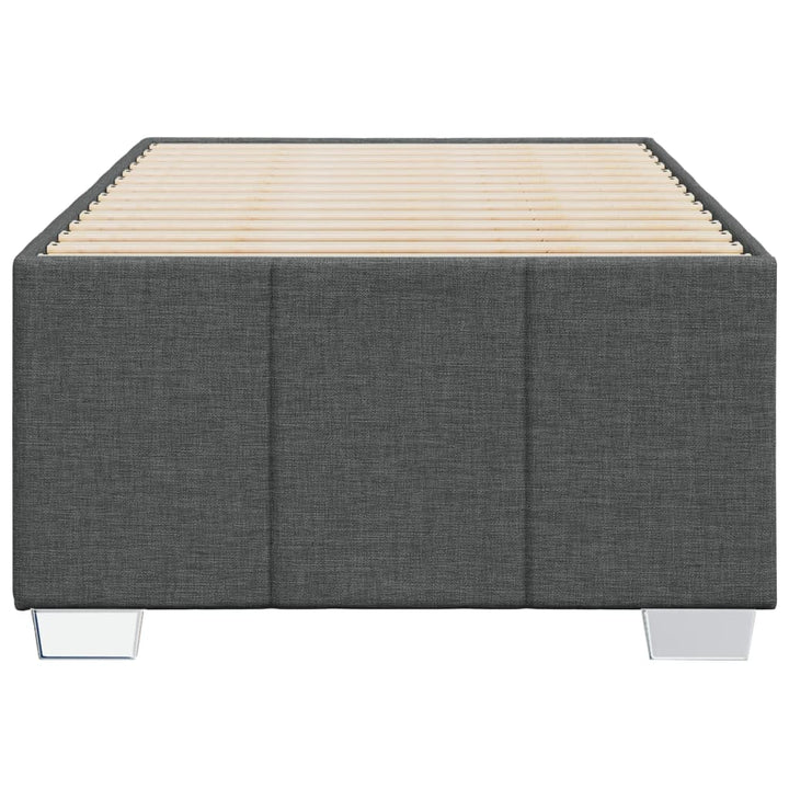 Sengeramme uden madras Mørkegrå 90x200 cm Stof