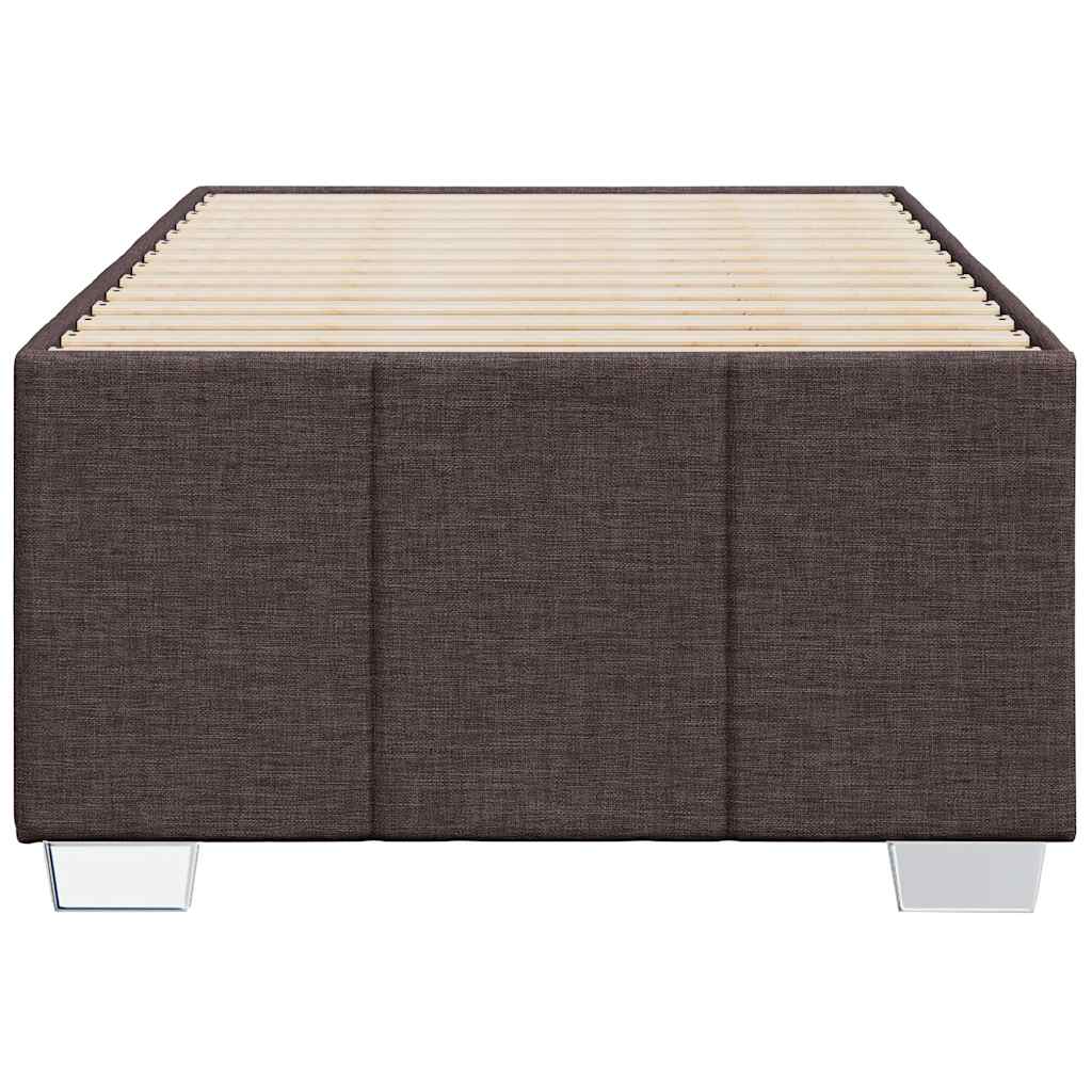 Sengeramme uden madras Mørkebrun 90x200 cm Stof