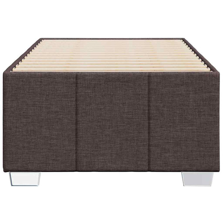 Sengeramme uden madras Mørkebrun 90x200 cm Stof