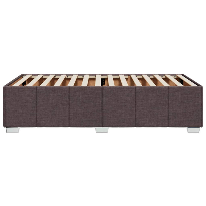 Sengeramme uden madras Mørkebrun 90x200 cm Stof