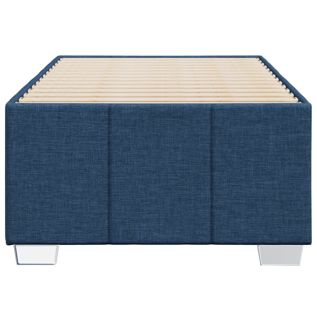sengeramme uden madras 90x200 cm stof blå