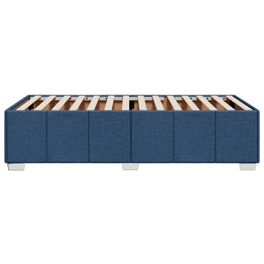 sengeramme uden madras 90x200 cm stof blå