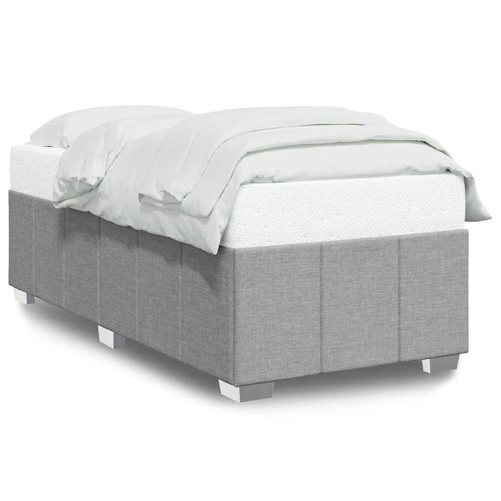 Sengeramme uden madras Lysegrå 100x200 cm Stof