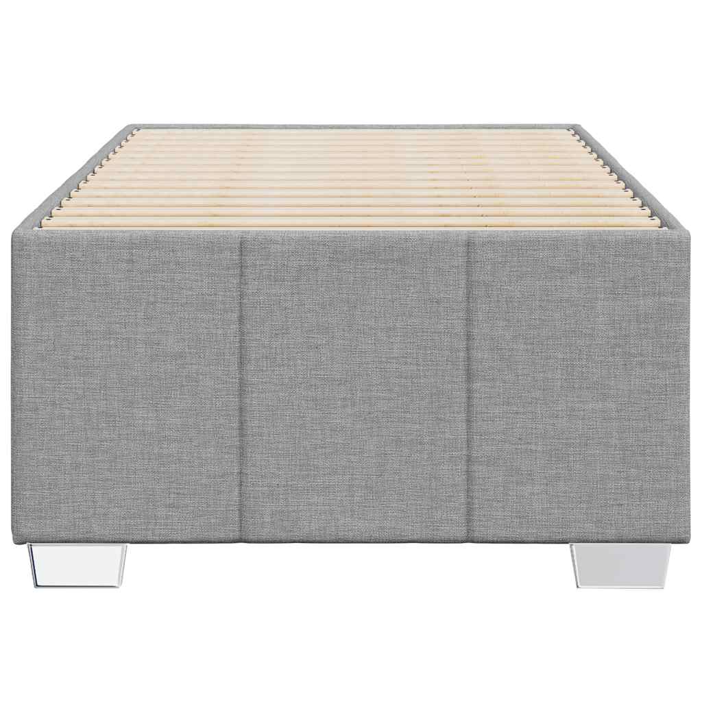 Sengeramme uden madras Lysegrå 100x200 cm Stof