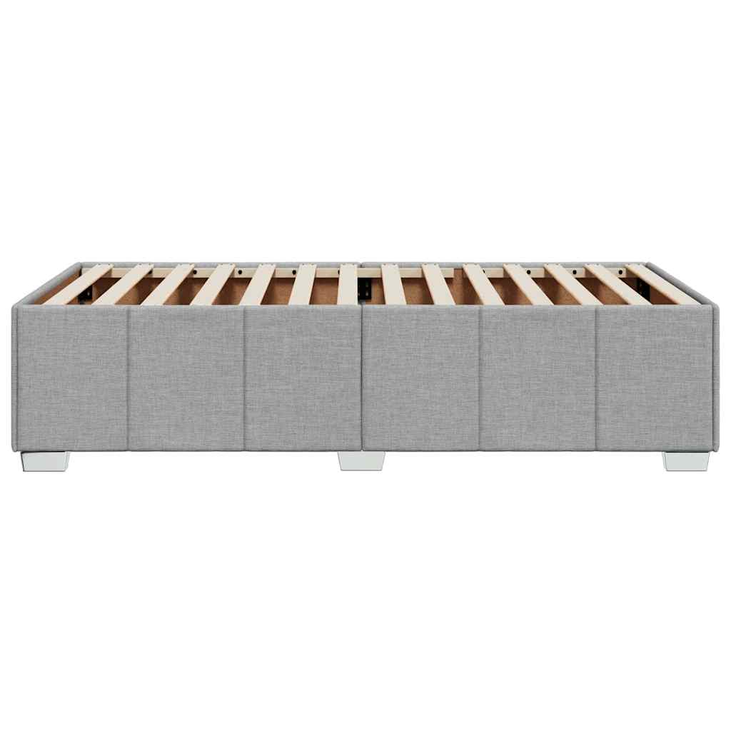Sengeramme uden madras Lysegrå 100x200 cm Stof