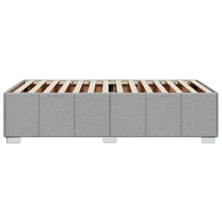 Sengeramme uden madras Lysegrå 100x200 cm Stof