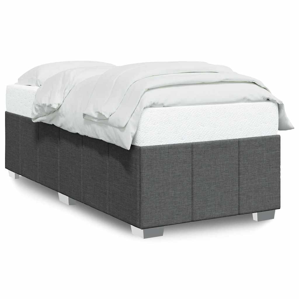 Sengeramme uden madras Mørkegrå 100x200 cm Stof