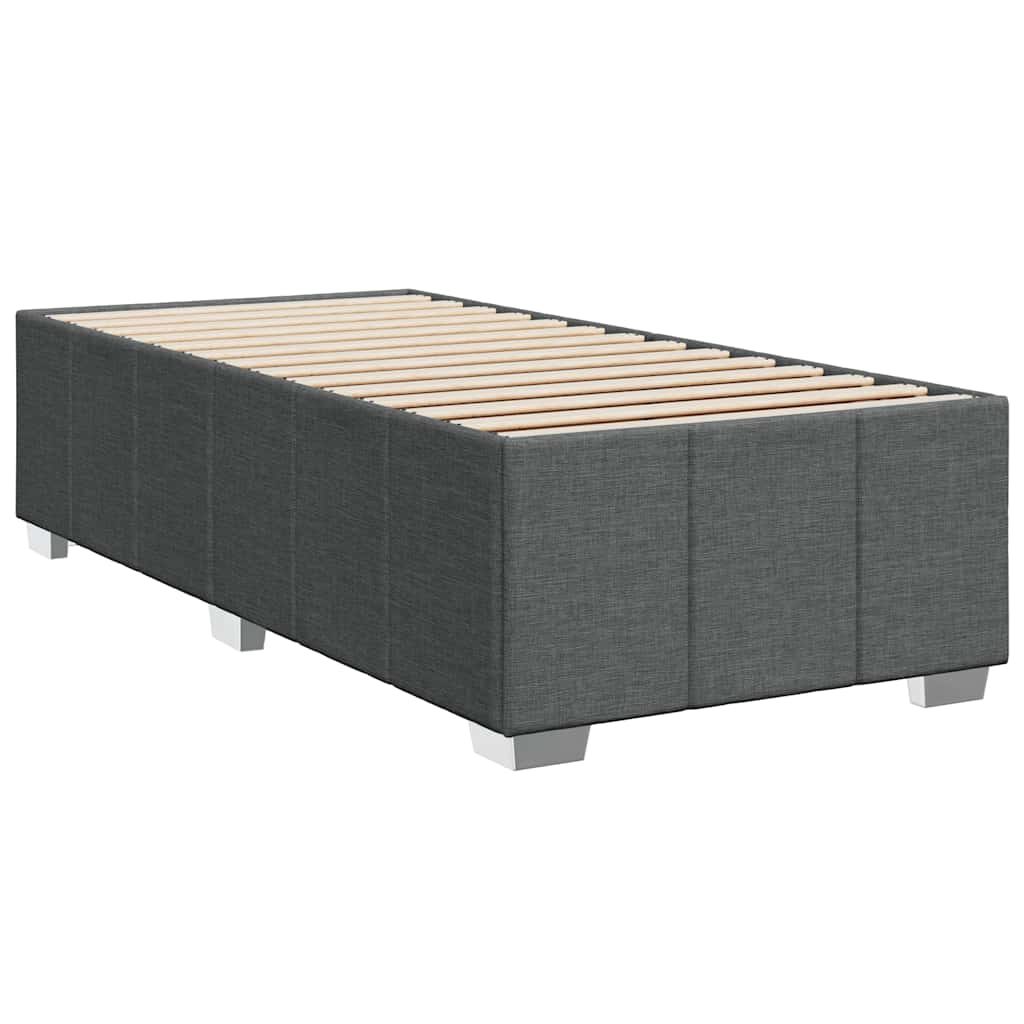 Sengeramme uden madras Mørkegrå 100x200 cm Stof