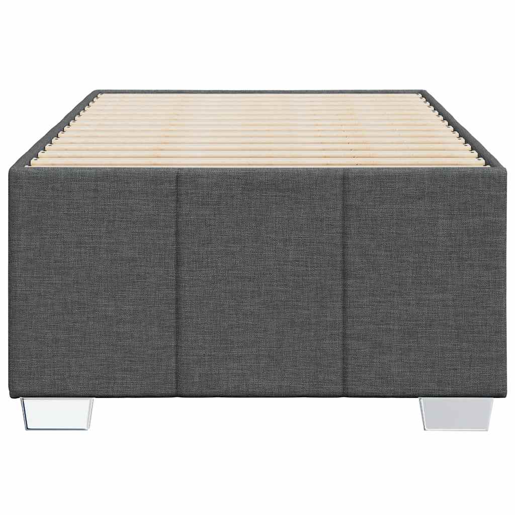 Sengeramme uden madras Mørkegrå 100x200 cm Stof