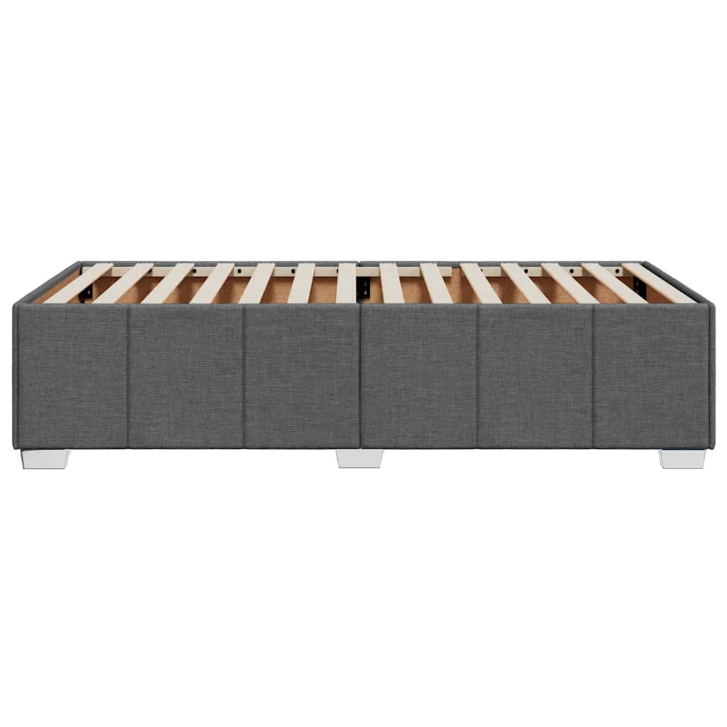 Sengeramme uden madras Mørkegrå 100x200 cm Stof