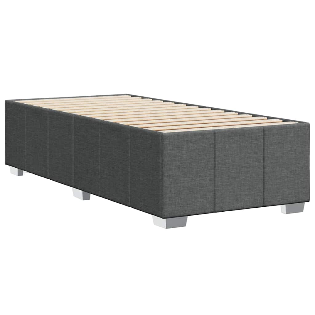 Sengeramme uden madras Mørkegrå 100x200 cm Stof