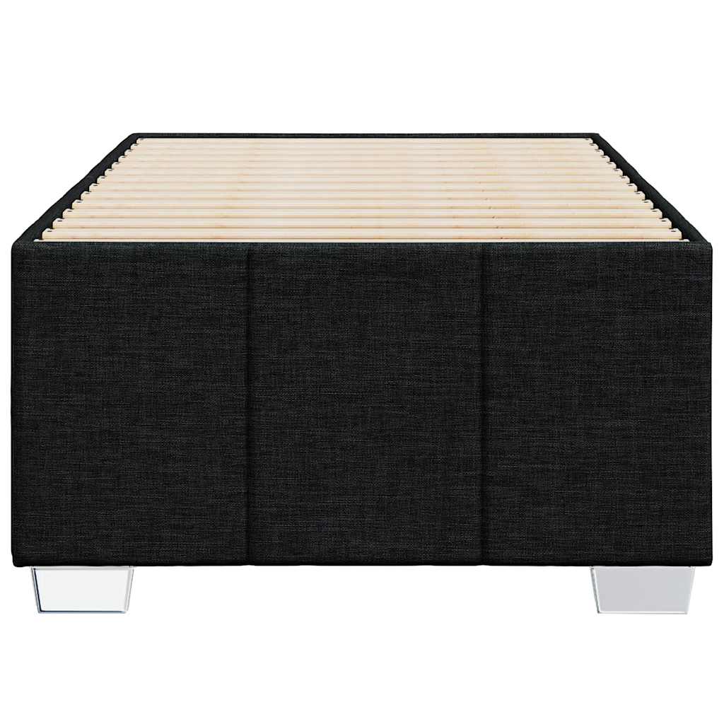 Sengeramme uden madras Sort 100x200 cm Stof