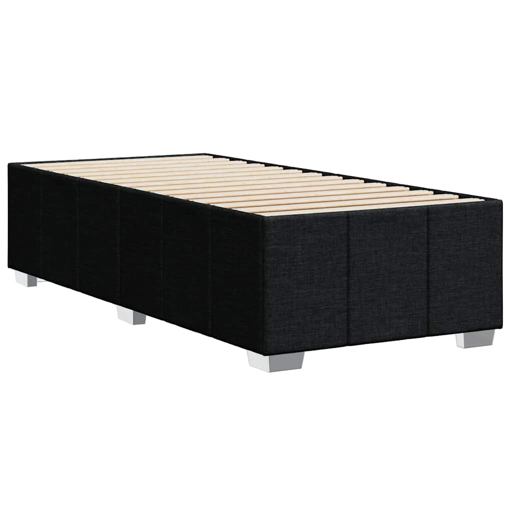 Sengeramme uden madras Sort 100x200 cm Stof