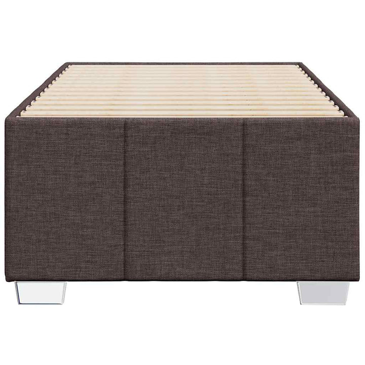 Sengeramme uden madras Mørkebrun 100x200 cm Stof