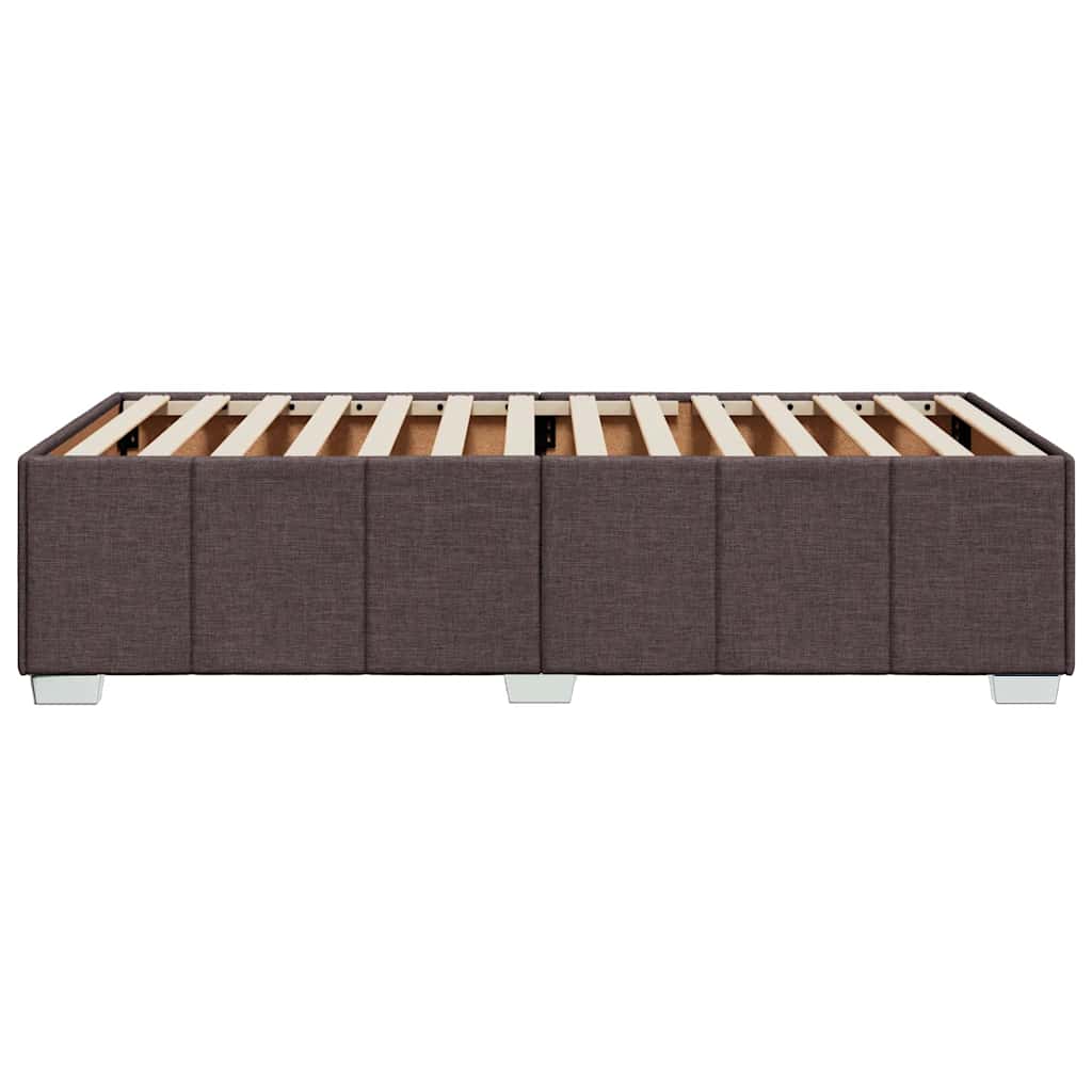 Sengeramme uden madras Mørkebrun 100x200 cm Stof