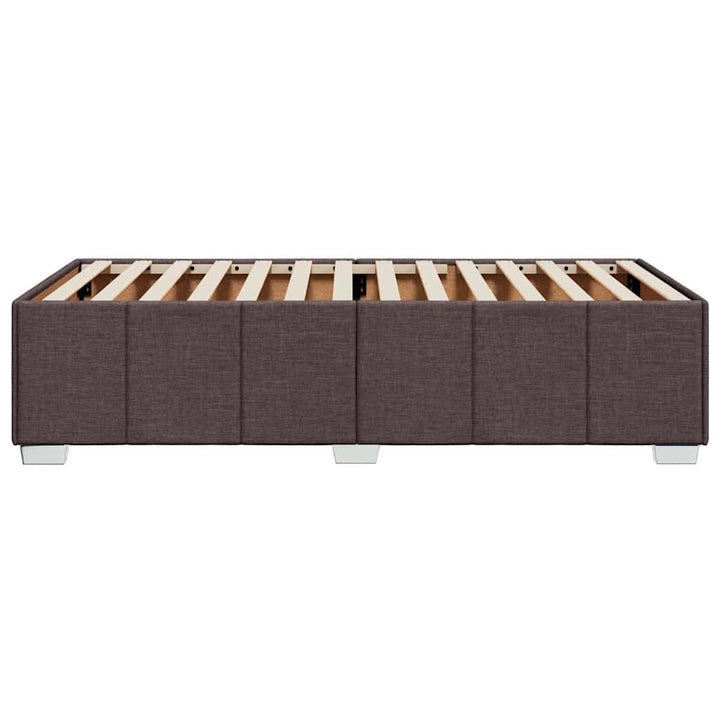 Sengeramme uden madras Mørkebrun 100x200 cm Stof