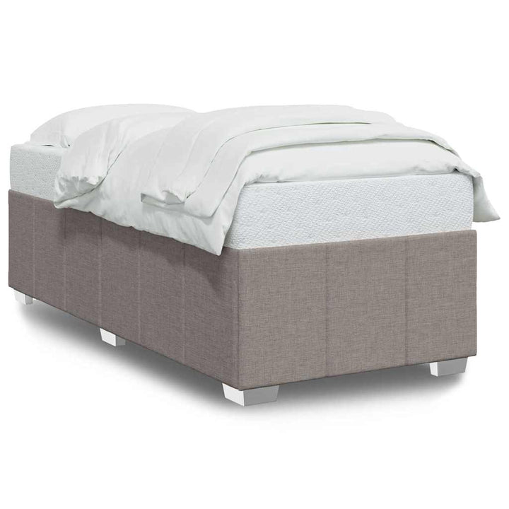 Sengeramme uden madras Taupe 100x200 cm Stof