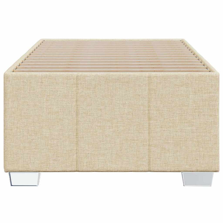 Sengeramme uden madras Creme 100x200 cm Stof