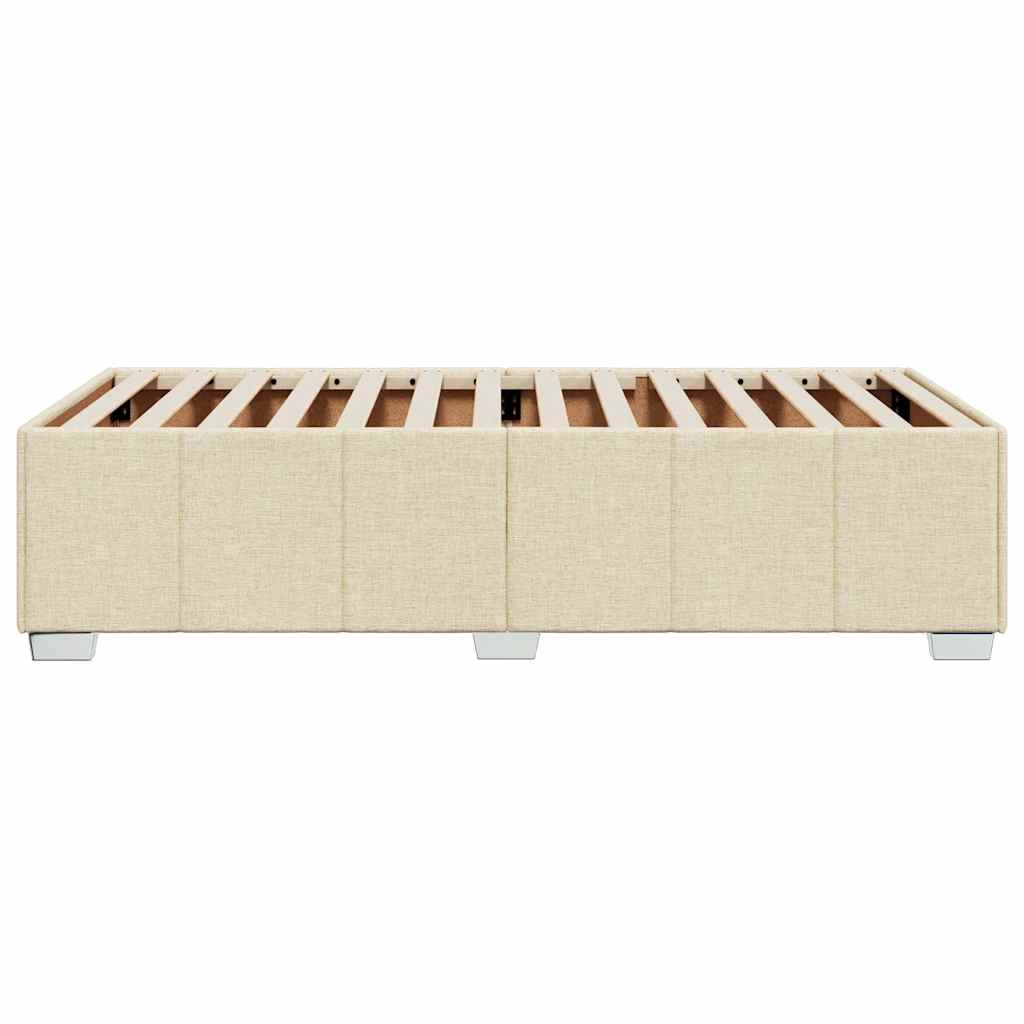 Sengeramme uden madras Creme 100x200 cm Stof