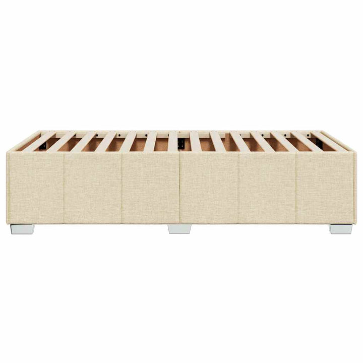 Sengeramme uden madras Creme 100x200 cm Stof