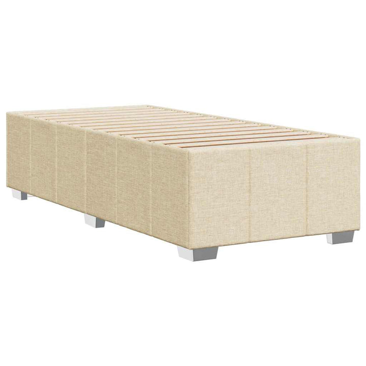 Sengeramme uden madras Creme 100x200 cm Stof