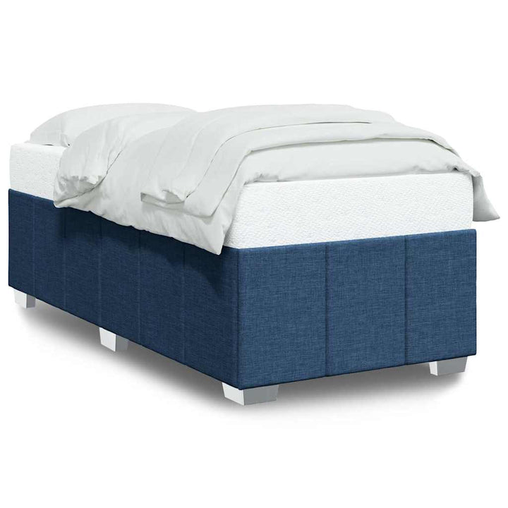 sengeramme uden madras 100x200 cm stof blå