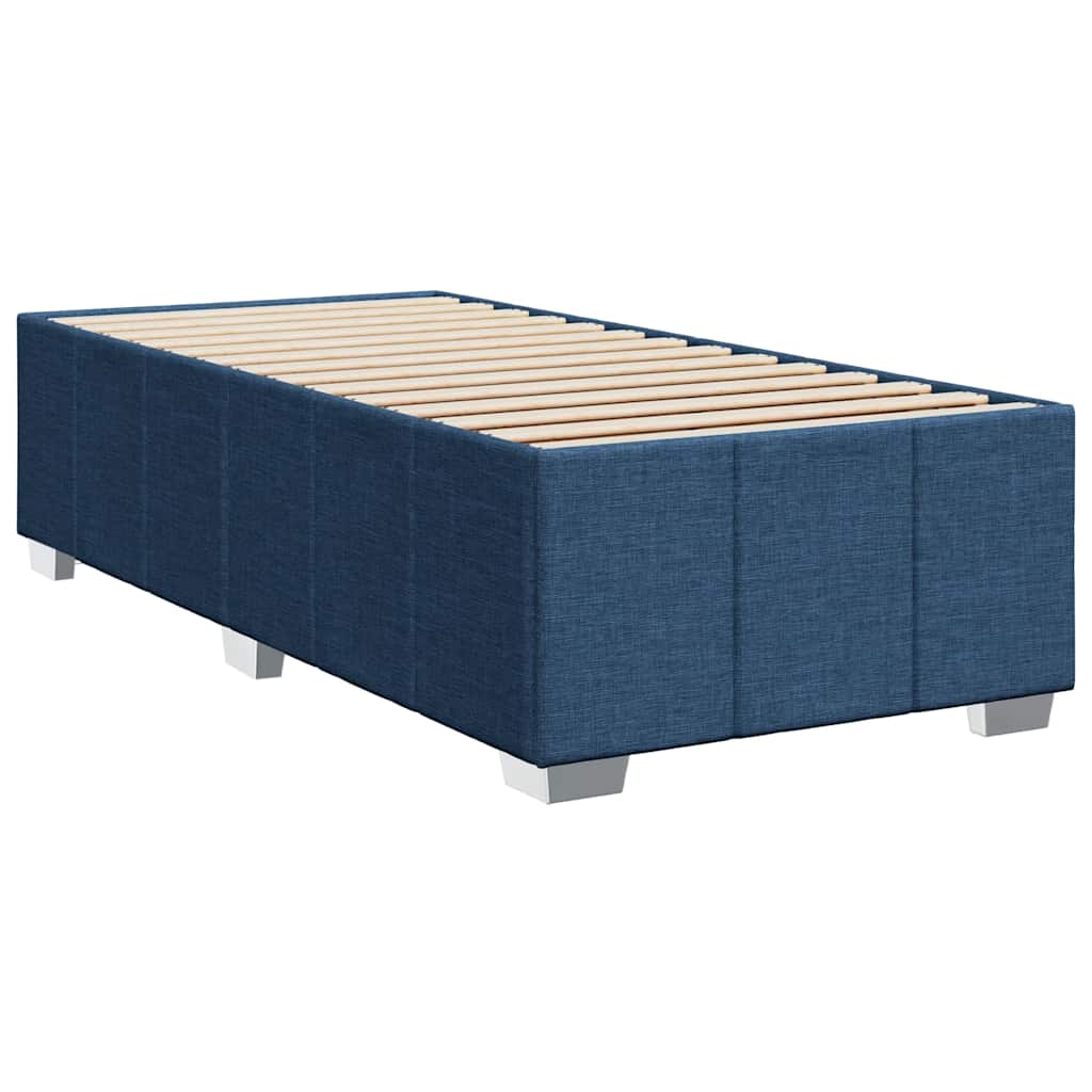 sengeramme uden madras 100x200 cm stof blå